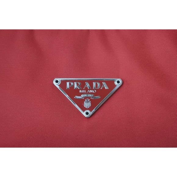 Prada Hobo Handbag One Shoulder Mini Bag Nylon Red - Picture 7 of 10